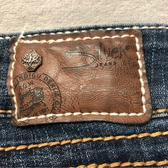 Silver McKenzie Crop Capri Jeans Dark Wash Size 29 - Picture 4 of 10